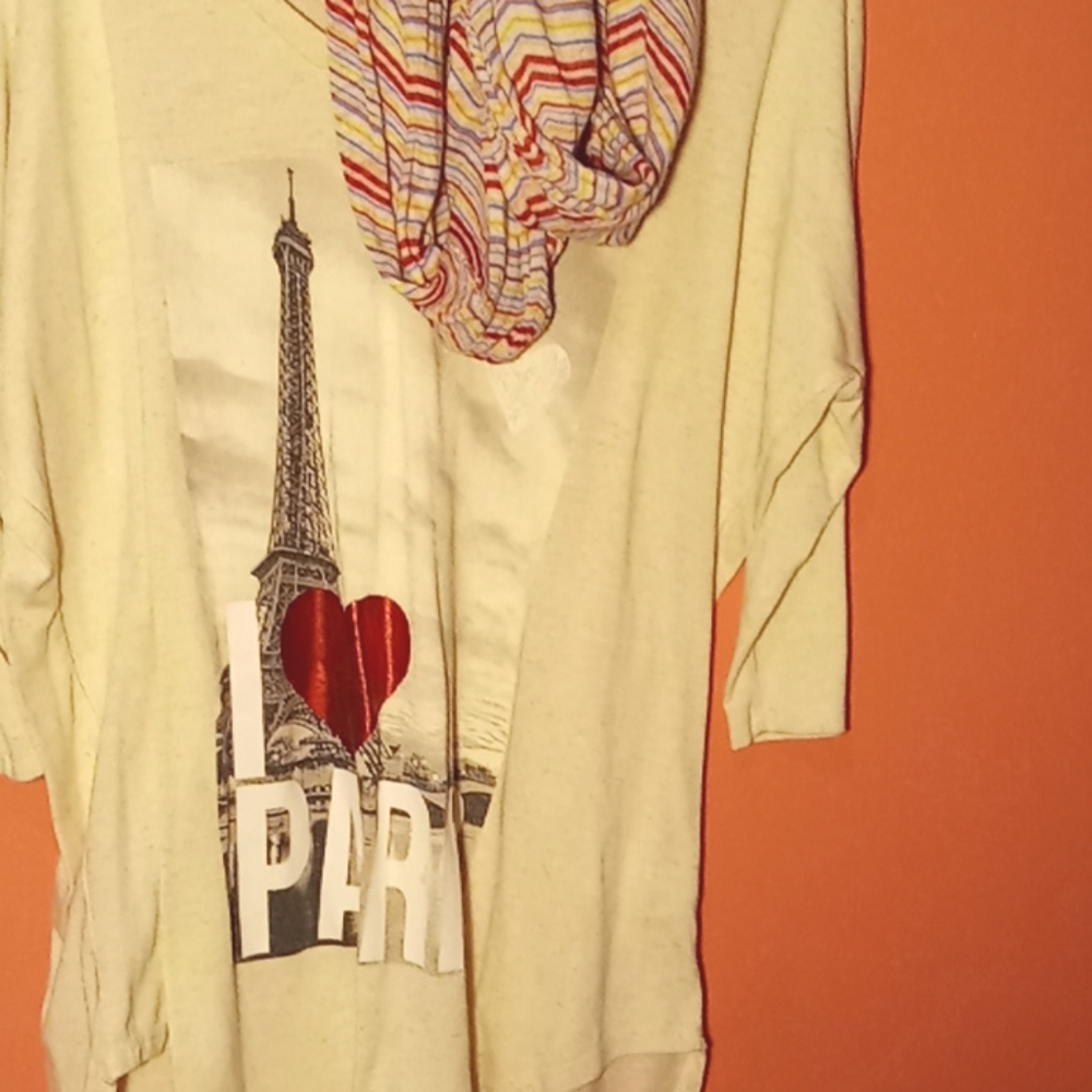 A cute Paris shirt with a scarf
